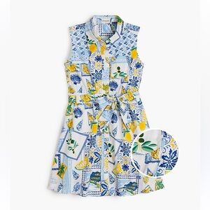 J. Crew Crewcuts Toddler Girl 3 Summer Sleeveless Shirt Dress Mini